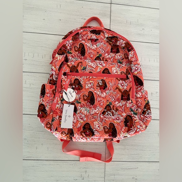 New Vera Bradley x Disney Campus Backpack Moana Adventure NWT in Cotton